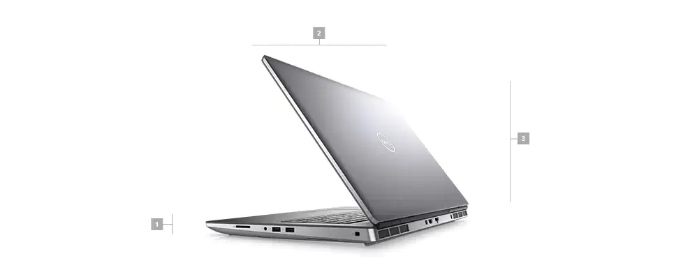 ابعاد لپ تاپ استوک دل Dell Precision 7550 Core i7-10850H صفحه لمسی