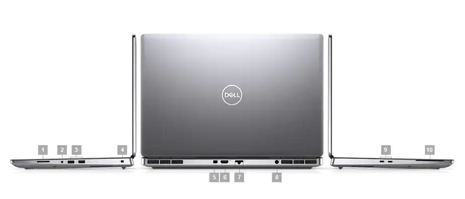 پورت لپ تاپ استوک دل Dell Precision 7550 Core i7-10850H صفحه لمسی